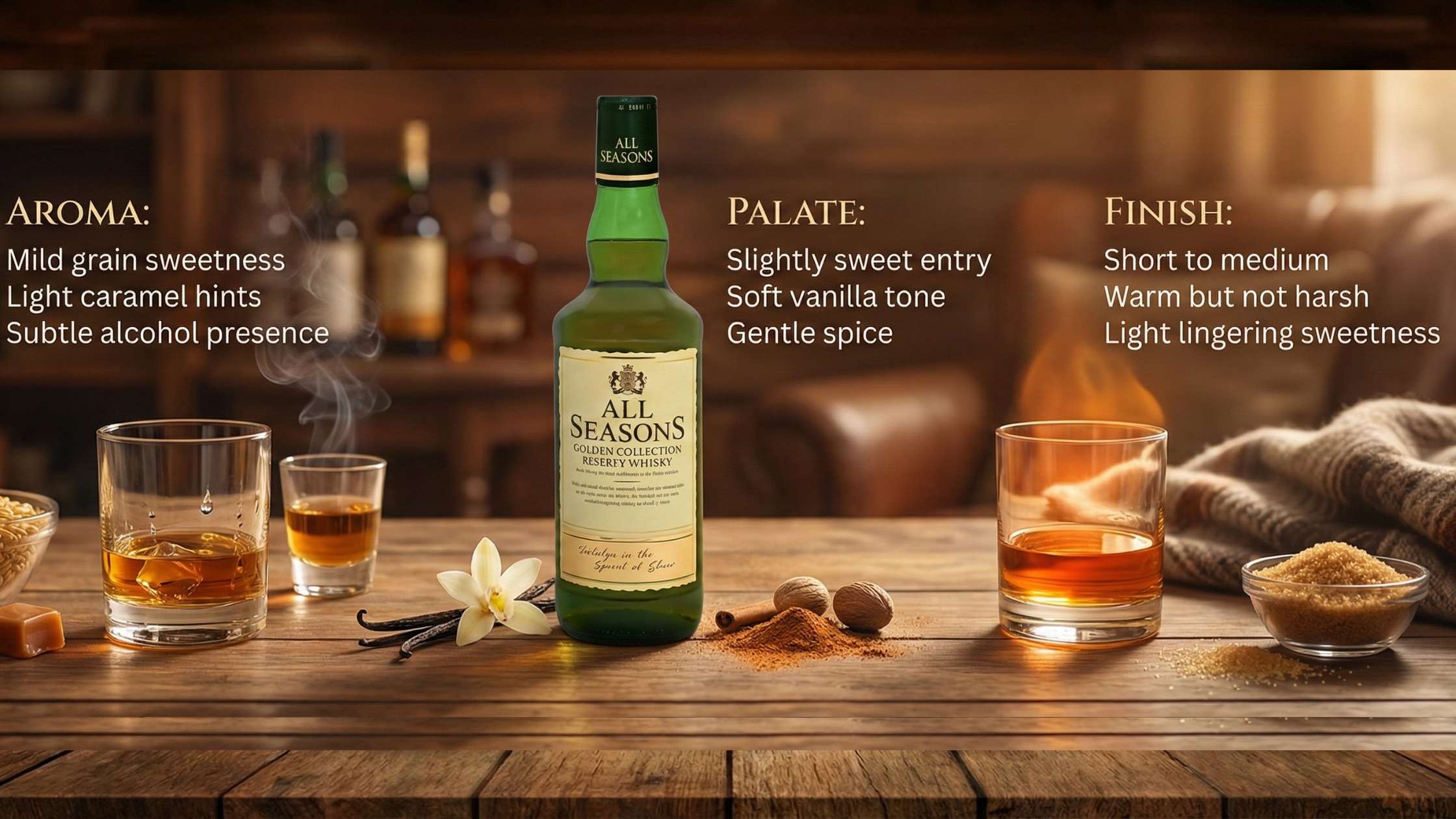 what is taste notes of all seasons whisky